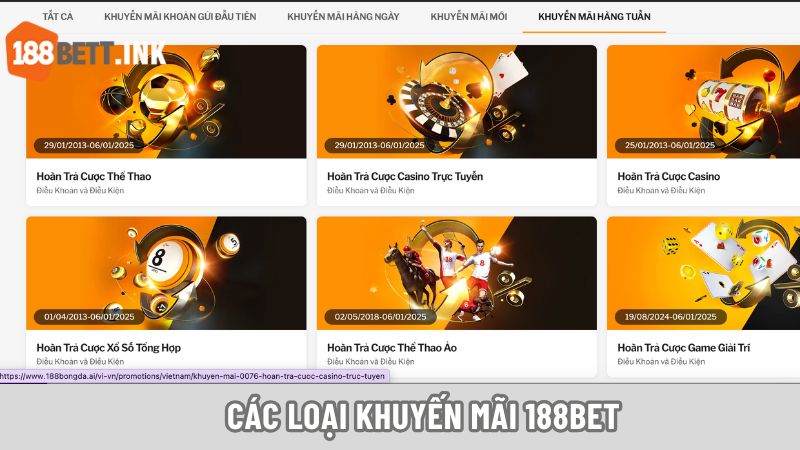188bet luôn mang những chương trình khuyến mãi đa dạng