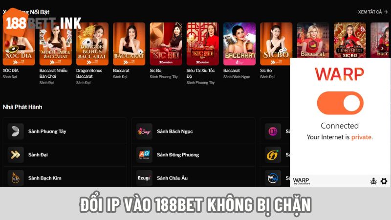 Đổi IP sang nước ngoài bằng app 1.1.1.1 là phương án nhanh gọn