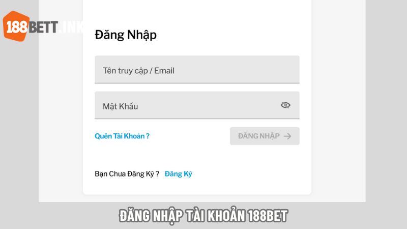 Đăng nhập tài khoản 188bet để có thể rút tiền