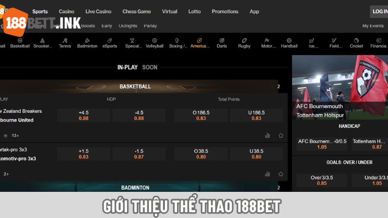 Giới thiệu thể thao 188Bet