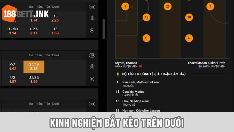 Những kinh nghiệm giúp đặt cược kèo trên/dưới hiệu quả hơn